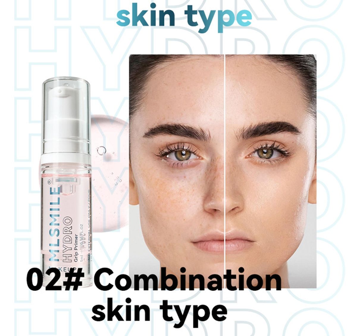 MLSMILE cross-border special moisturizing makeup front cream light, transparent, moisturizing and priming gel skin color brightening makeup front gel