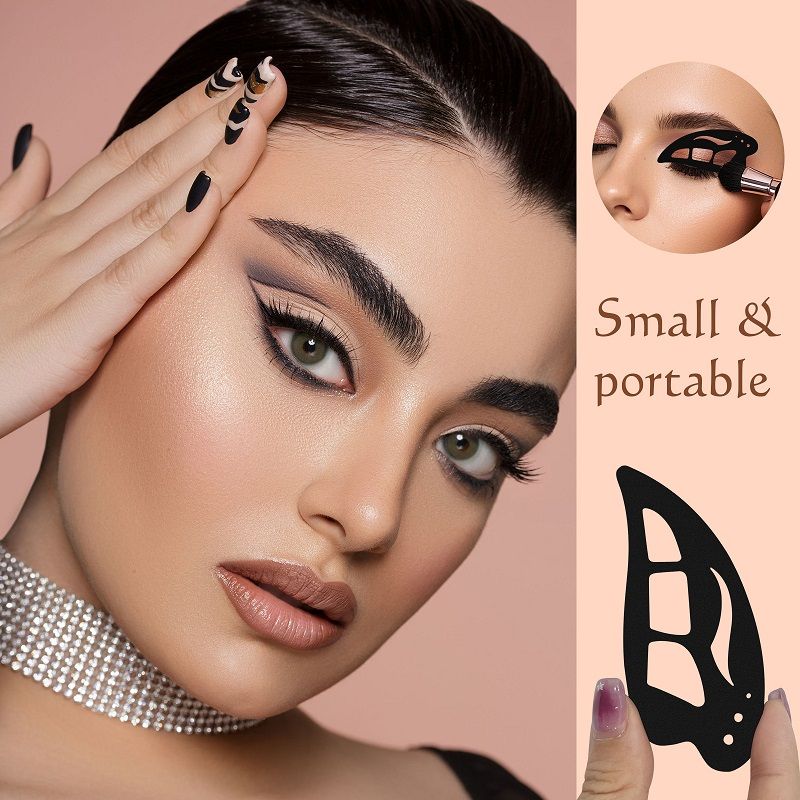 Eyeshadow Stencil Tool, Reusable Cat Eye Makeup Guide Stencil, Single Portable Black Eye Makeup Template for Beginners, Perfect for Creating Winged Liner & Smoky Eyes
