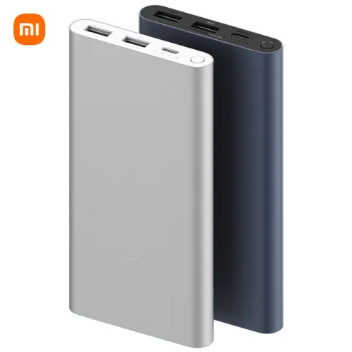 Xiaomi 10000mAh Redmi Power Bank Portable Charger, Dual Input and Output  Ports, 37Wh High Capacity, External Battery Pack Compatible with iPhone
