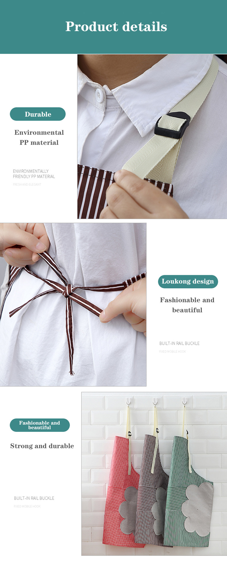 Super Thick Kitchen Apron Waterproof and Oil-proof Sleeveless Overalls Cooking Can Wipe Hands