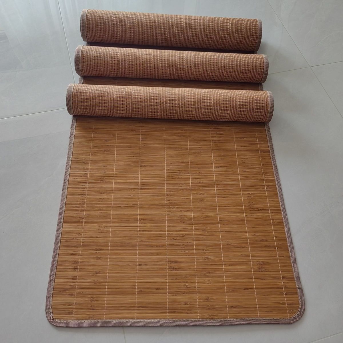 Experience Cool and Comfortable Nights with Our Traditional Bamboo Sleeping Mat - The Perfect Summer Bedding Solution!