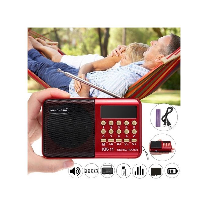 Multifunctional FM Radio Digital Stereo Speaker MP3 USB Disk TF Card ...