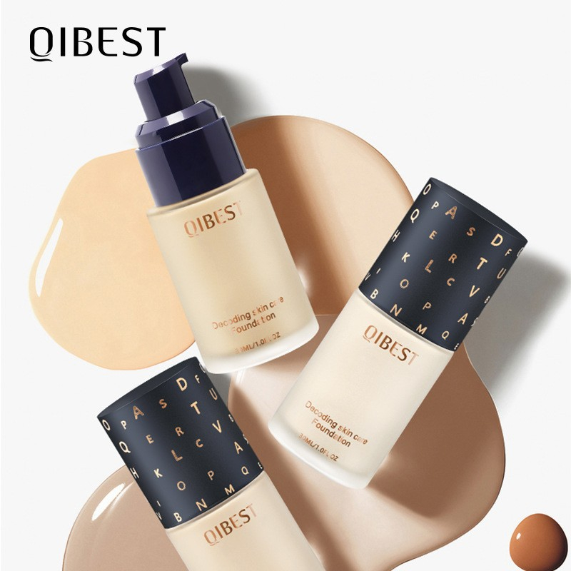 F19078 QIBEST Face Makeup Base Foundation Full Coverage Oil-control Moisturizer Skin Care Matte Foundation Makeup Face Cosmetic