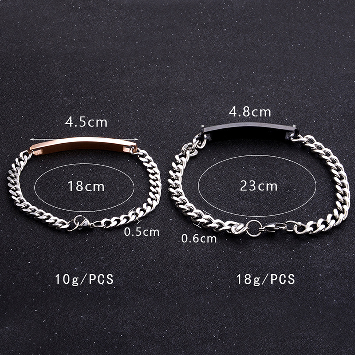 2 Pcs/Set Couple Bracelets Men/Women Bracelets His Queen Her King Bracelet Chain Crystal On Hands Jewelry Lovers Gift Valentine's Day