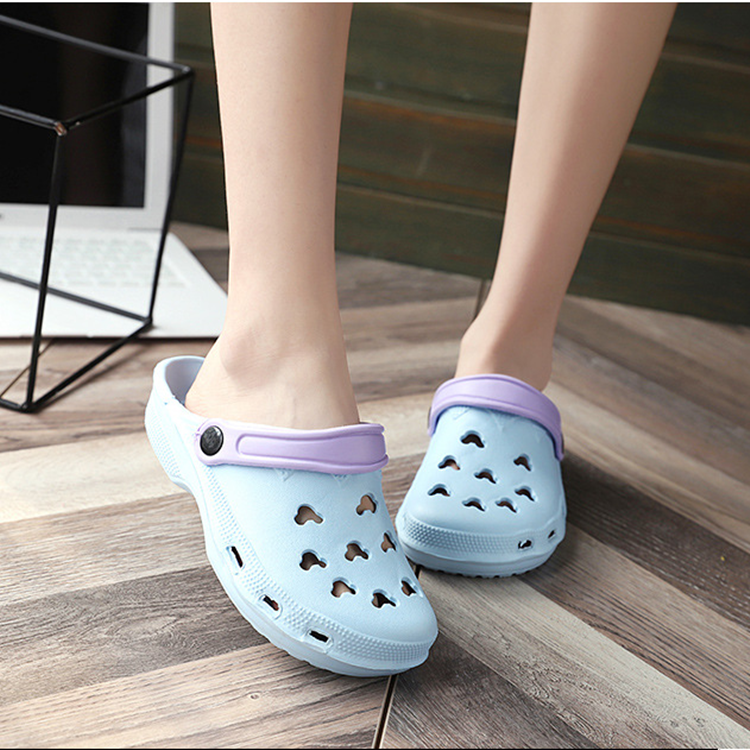 Summer Dongdong shoes garden shoes hollow cute Dongdong shoes women's beach shoes non slip breathable sandals