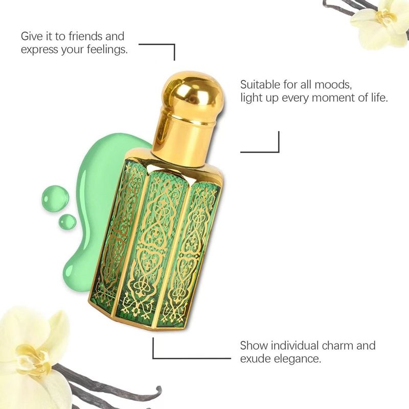 Arab perfume, vanilla, elegant, mild, lasting, charming, portable, perfume