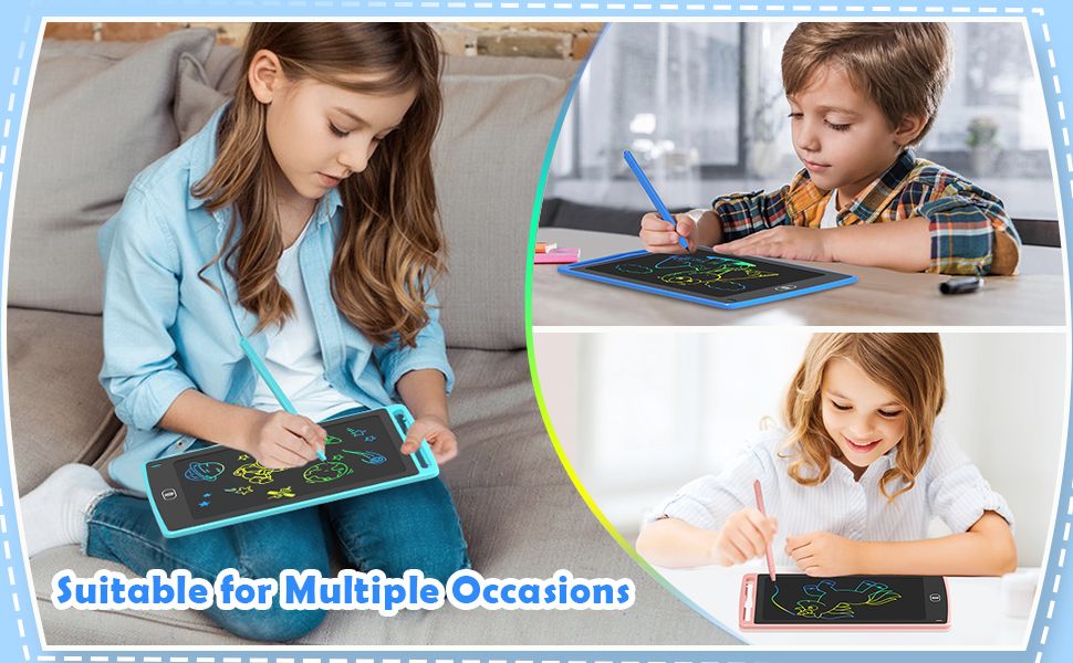 LCD Writing Tablet 8.5 & 12 Inch Electronic Writing Drawing Pads Portable Doodle Board Gifts for Kids Office Memo Home Whiteboard