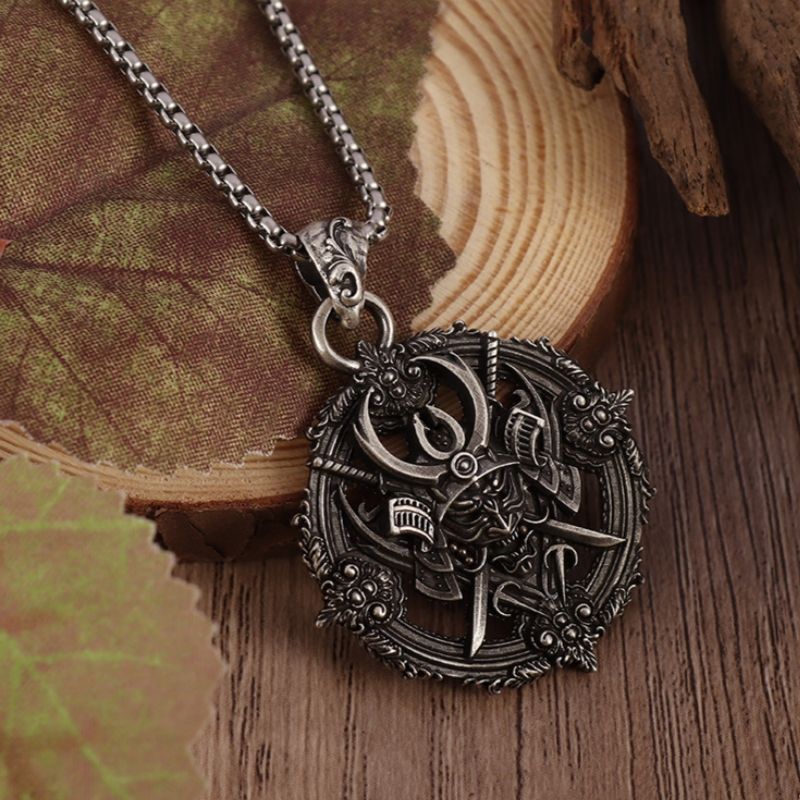 Gothic Mighty Wheel Warrior Devil Pendant Necklace CRRSHOP free shipping unisex chain necklace