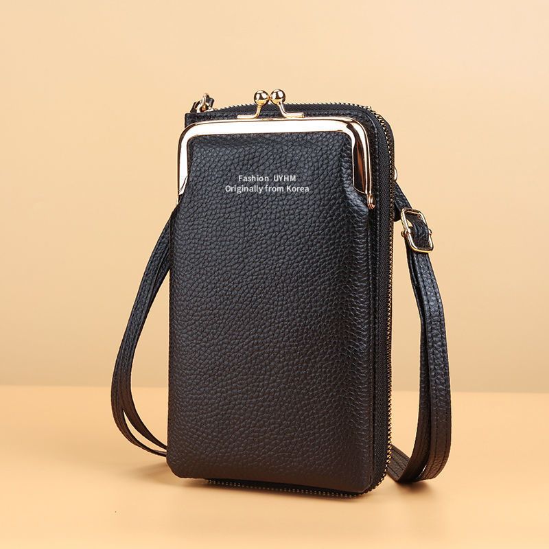 New Women's Phone Pouch, Korean Style Fashionable Small Crossbody Bag, Multi-Functional Zero Wallet Card Holder All-in-One Mini Bag
