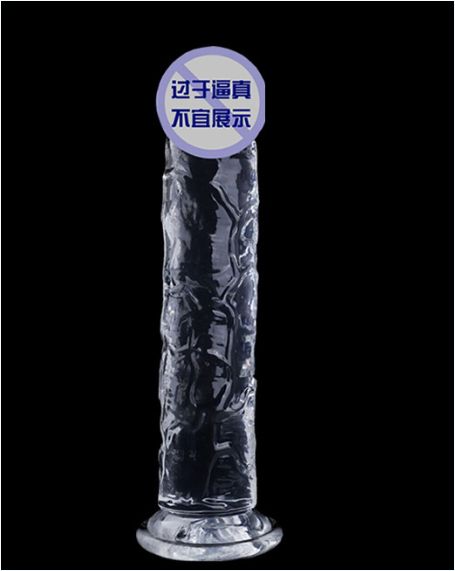 Dildo egg-free transparent crystal artificial penis jj adult sex masturbation stick posterior anus plug female masturbator
