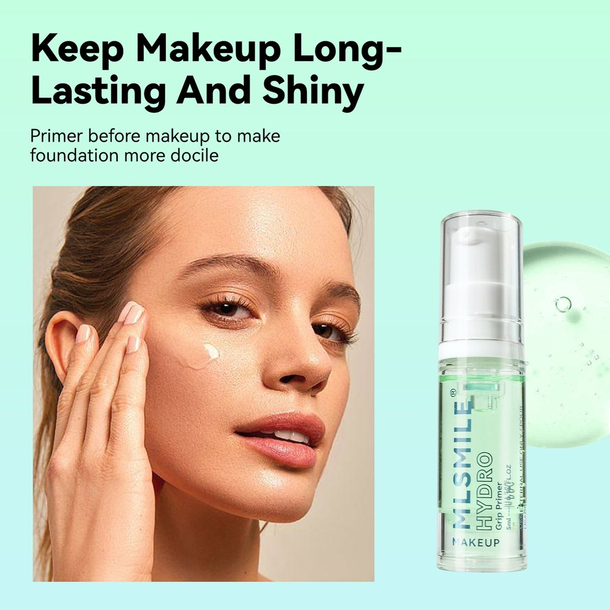 MLSMILE cross-border special moisturizing makeup front cream light, transparent, moisturizing and priming gel skin color brightening makeup front gel