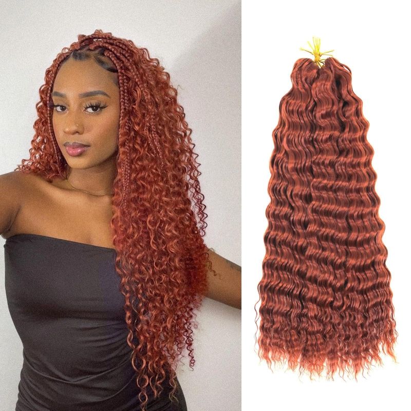 Deep Wave Twist Large curved long curly hair crochet winding, synthetic wigs CRRSHOP 24 "30 pieces 100g wigcolor # 06 24 inches