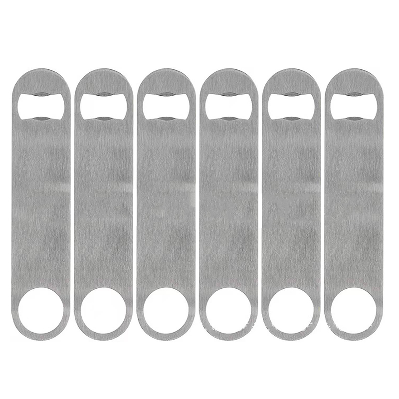 Stainless Steel Flat Bottle Opener Bartender Bottle Opener for Bar, Simple and Effective Beer Openers