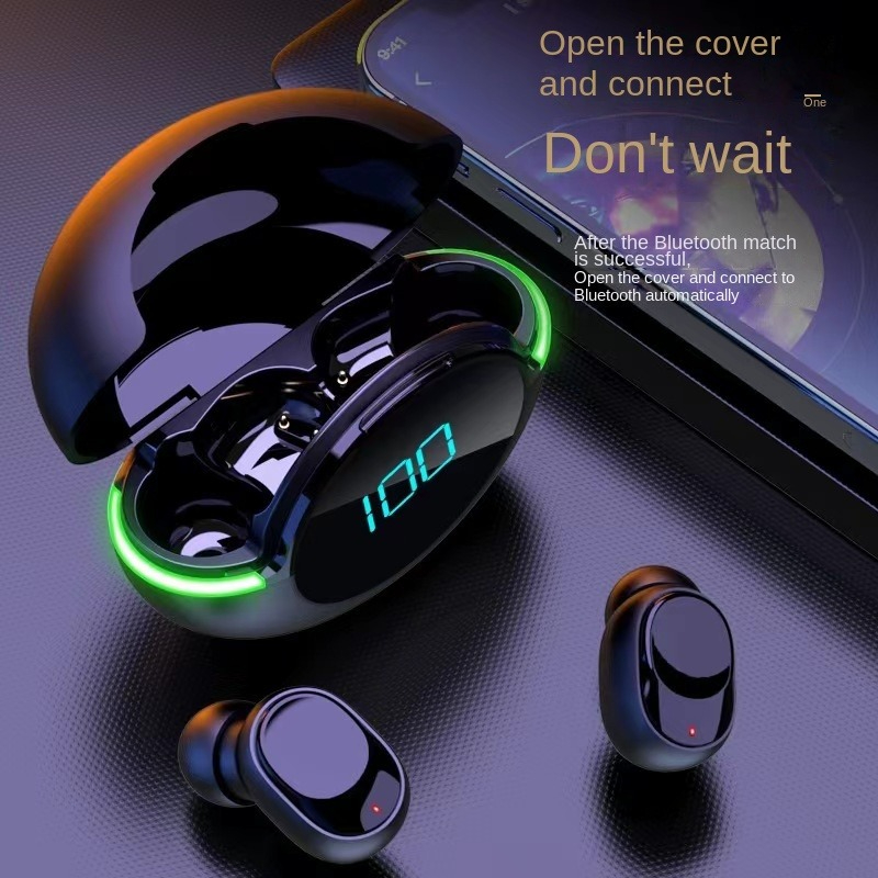 TWS private model new Y80 Bluetooth headset wireless mini LED touch digital display in-ear type