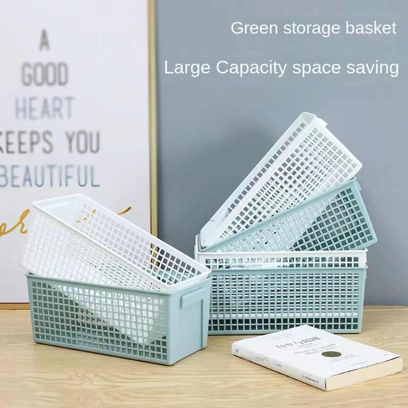Rectangular Storage Basket, Hollow Plastic Storage Basket, Kitchen Living Room Clothes Storage Box