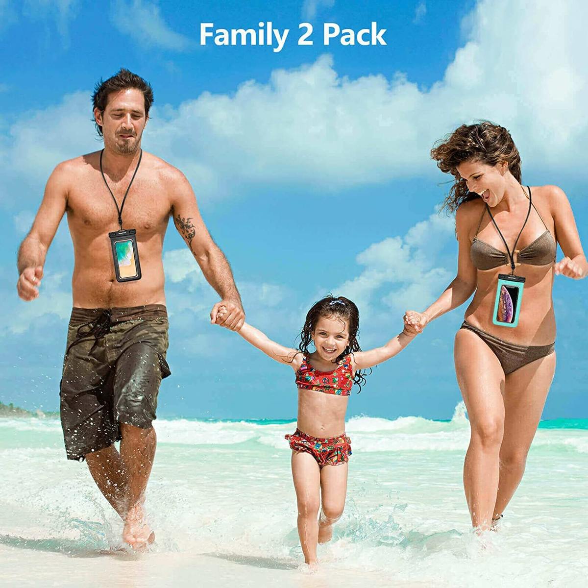 Large waterproof mobile phone bag mobile phone waterproof case swimming hanging neck mobile phone bag touch screen lanyard mobile phone bag universal waterproof dry bag suitable for iPhone 15 14 13 12 Pro Max Plus, Samsung Galaxy Note S23 Ultra underwater mobile phone case, can be used as beach pool waterproof