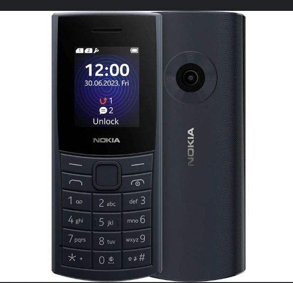 Nokia 110 1.8" Dual SIM, FM Radio, Camera Phone - Charcoal