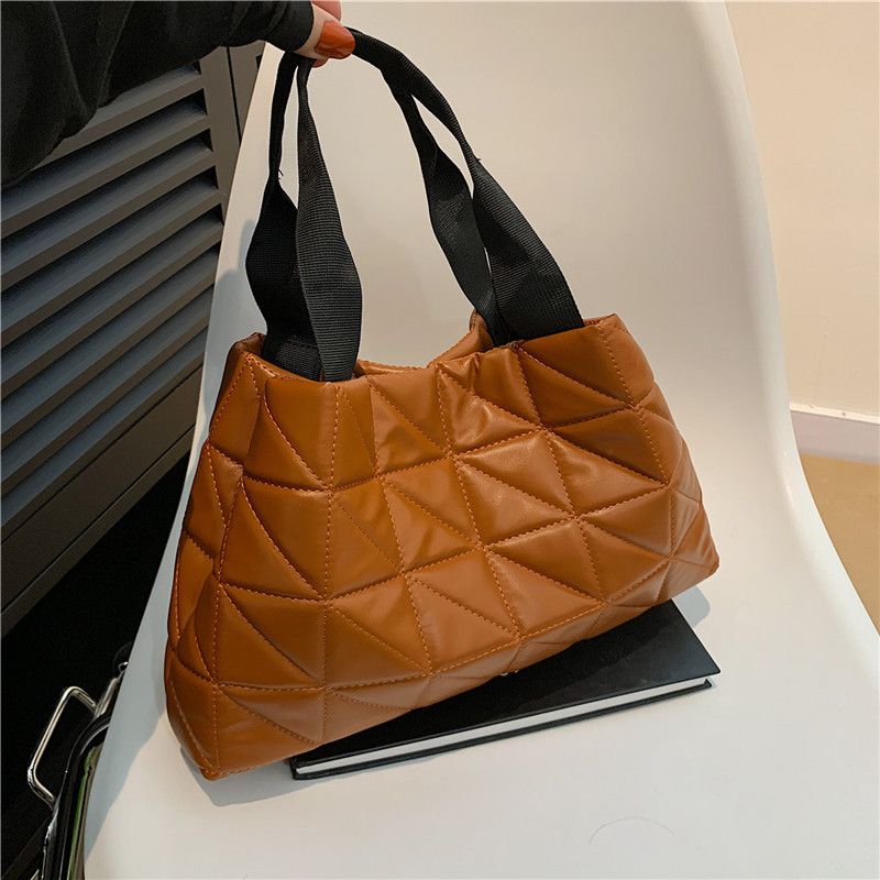 1406670 Ladies Bag Quilted Handbag Tote Purse Shoulder Bag Large Fashion Hobo Purse Puffer Bag for Women and Girls