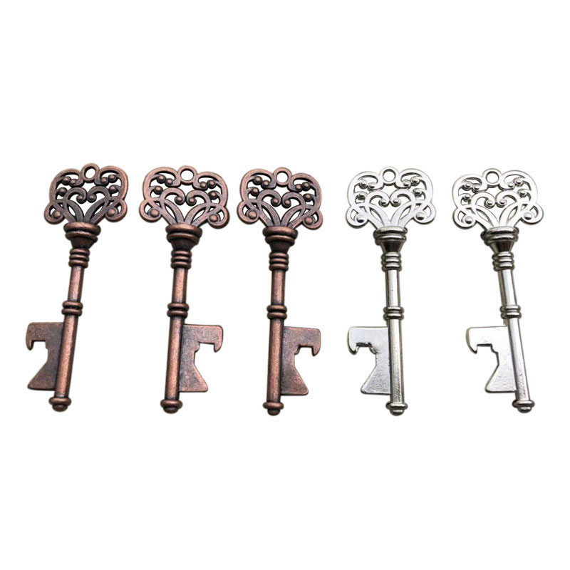 Key Bottle Openers - Assorted Vintage Skeleton Keys, Wedding Party Favors Gift