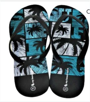 Children's Custom Logo Print PVC Flipflops Slipper- Outdoor Strand Unisex Slipper