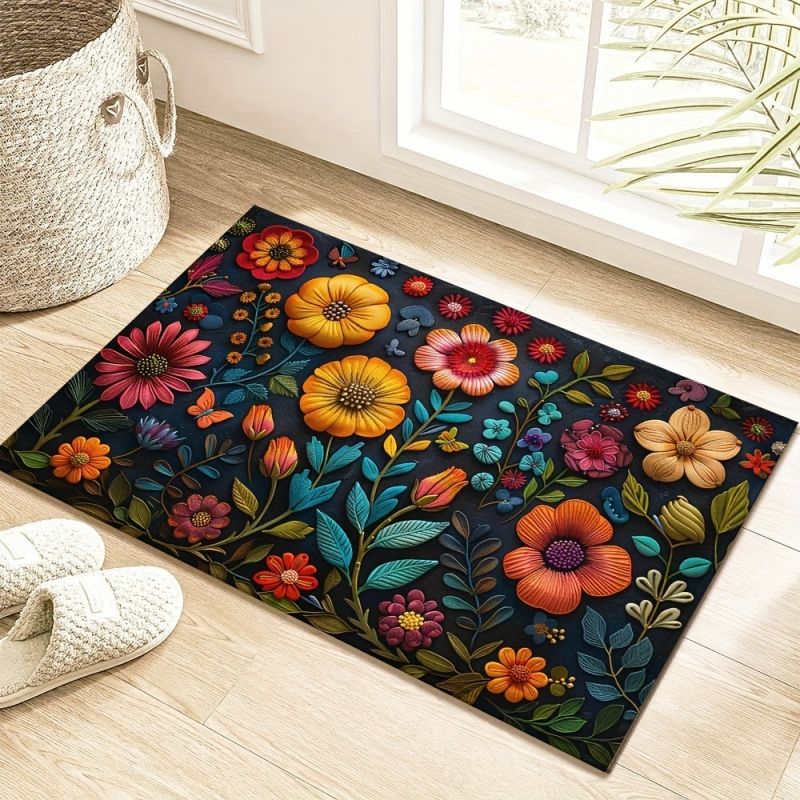 Crystal velvet floor mat wear-resisting manageability carpet free shipping