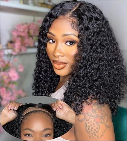 Deep Wave HD Lace Front Wig Vietnamese 100% Virgin Hair Pre Plucked Curly Lace Frontal Human Hair wigs
