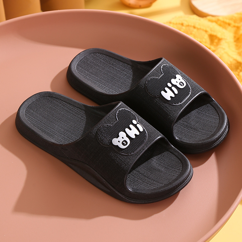 A086 Men Soft and Comfortable Bathroom Non-Slip Slippers Wear-Resistant Casual Slippers