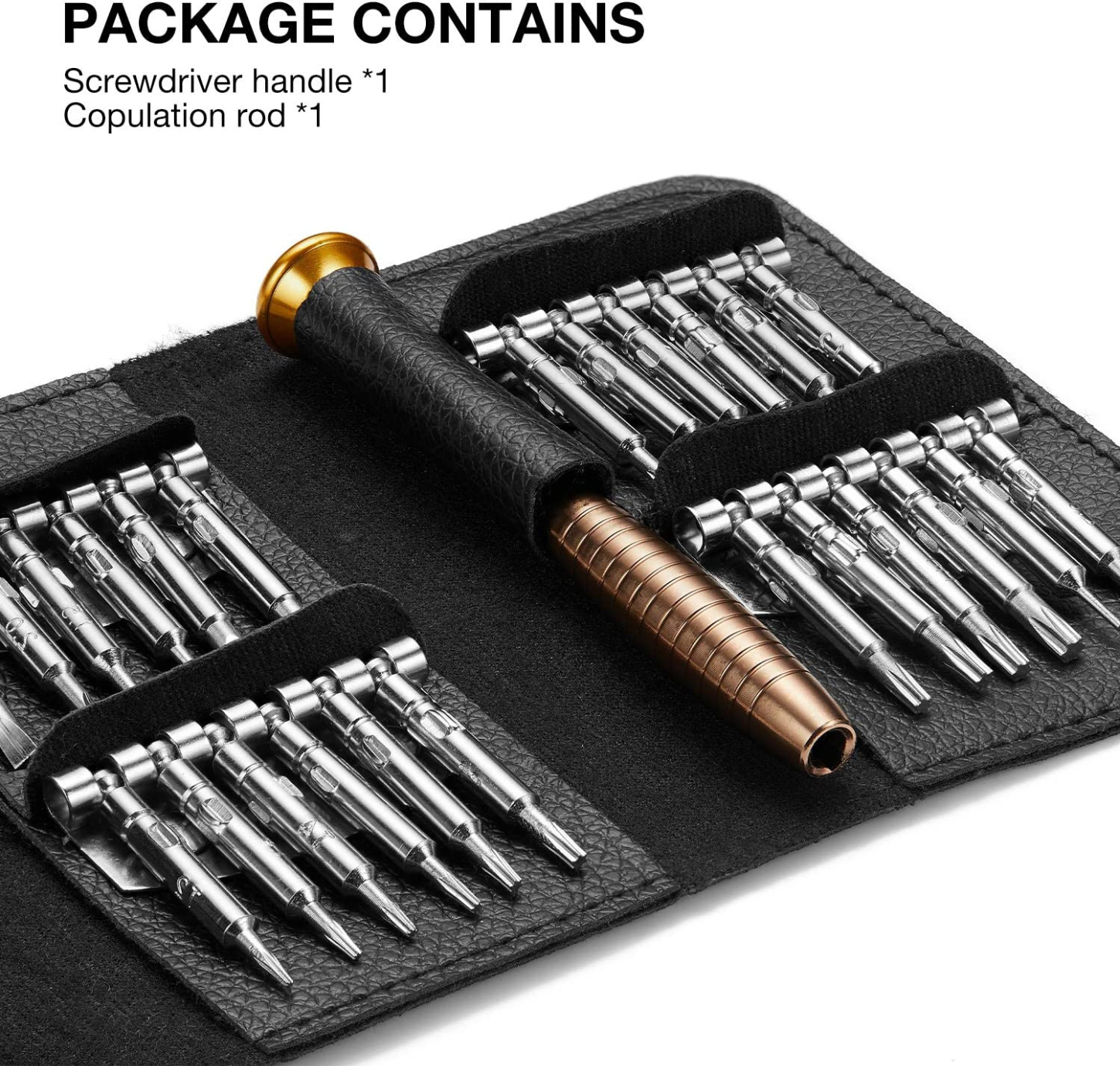 WELLHOME 25 in 1 Precision Magnetic Screwdriver Set, Professional Repair Tools Kit with Portable, Screw Driver Set for iPhones, Computer, PC, Tablet, Smartphone and Other Electronices etc