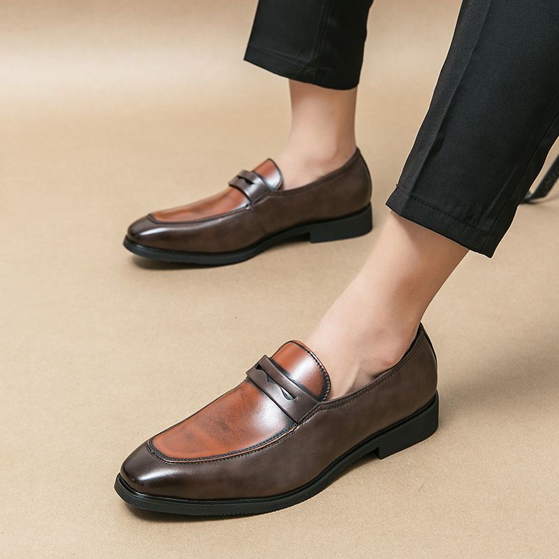 Men's shoes, cross-border large-sized new casual shoes, fashionable loafers, trendy British-style small leather shoes, one-piece consignment