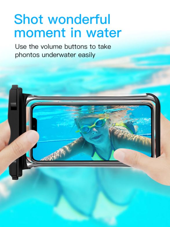 Waterproof Mobile Phone Cases Transparent Phone Underwater Storage Bag Swimming Diving Protective Swimming Bags Waterproof Phone Case Water proof Bag Mobile Phone Pouch PV Cover