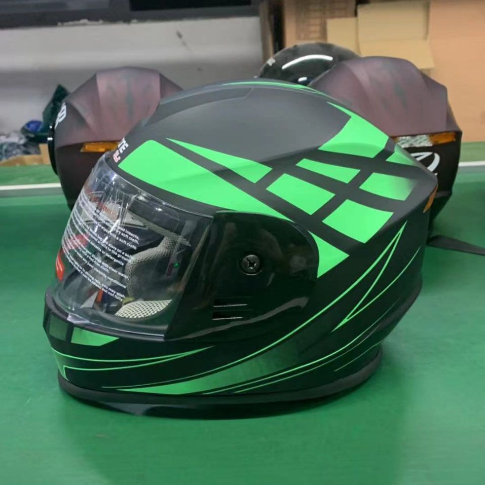 Aerodynamic wind breaking helmet Full Face Dual Visor Adult Motorcycle Helmet for Motorbike Street Bike  Matte Black