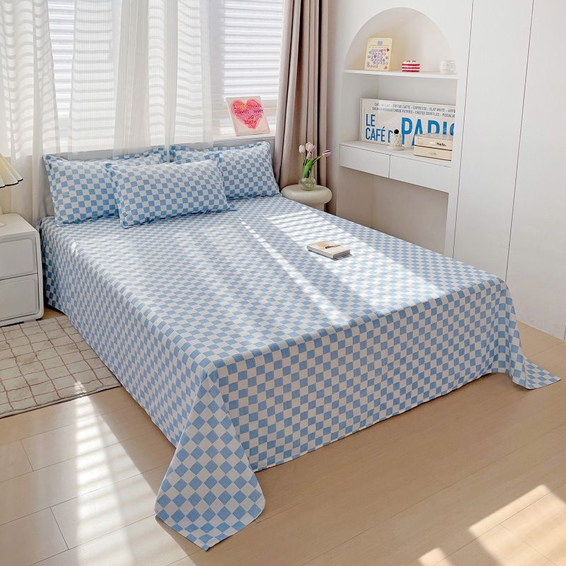 120*230cm ,150*230cm ,180*230cm,220*230cm ,230*250cm Washed cotton brushed bed sheets pillow cases CRRSHOP free shipping Bed cover pillowcase 48 * 74cm