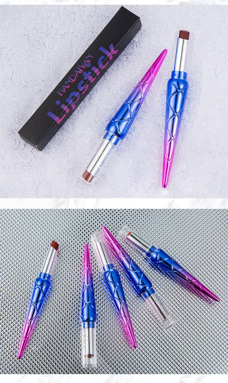 H1032 HANDAIYAN Cigarette Tube Lipstick Pen Mermaid Lipstick Lipstick Natural Vitamin E Matte Lipstick Long Lasting Color