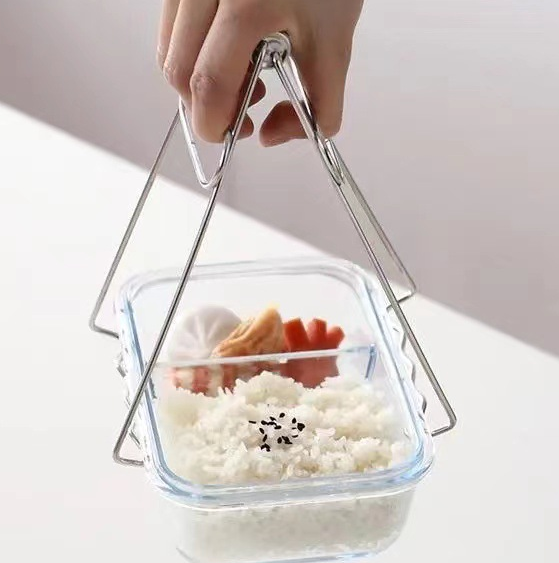 1 pcs  Stainless Steel Foldable Hot Dish Clamp Anti-Scald Bowl Clip Plate Pot Gripper Kitchen Utensil Holder Kitchen Tool