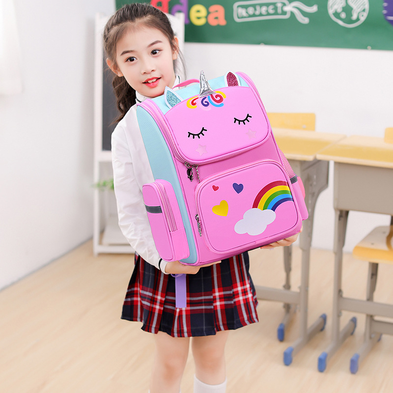 djs001 Kids Backpack for Girls Boys Elementary School Bags for Kindergarten Primary Waterproof Backpacks for Back to School Travel