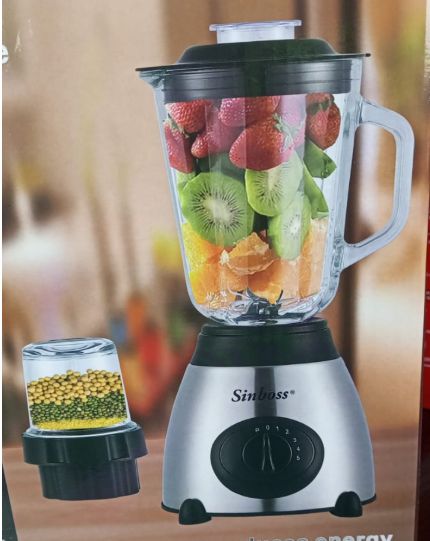 Sinboss High-Performance Super Blender Glass Cup Mixer 1000W - 1.5L