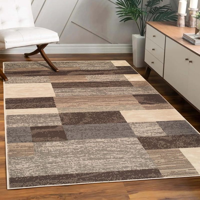 60*90cm,50*80cm,40*60cm Geometric pattern living room carpet, wear-resistant and anti slip, sofa blanket, coffee table mat CRRSHOP free shipping floor mat 