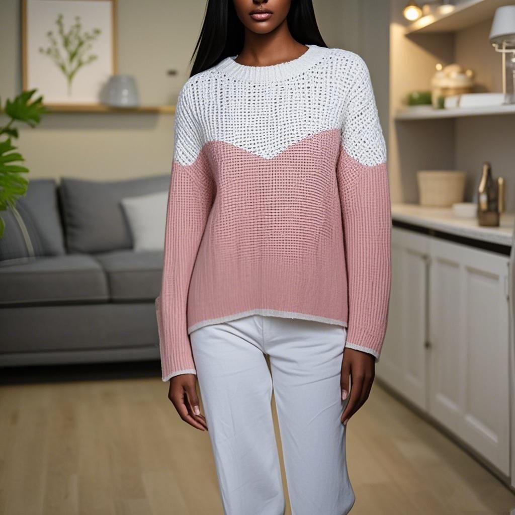 Wool knit Sweater Round Neck Sleeveless Knit Top Women's Sweater