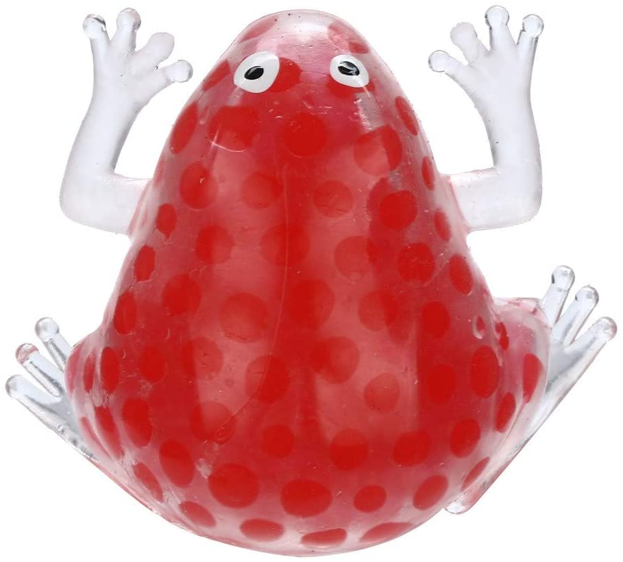 Small Cute Frog Water Bead Filled Squeeze Squishy Stress Ball Sensory Fidget Toy