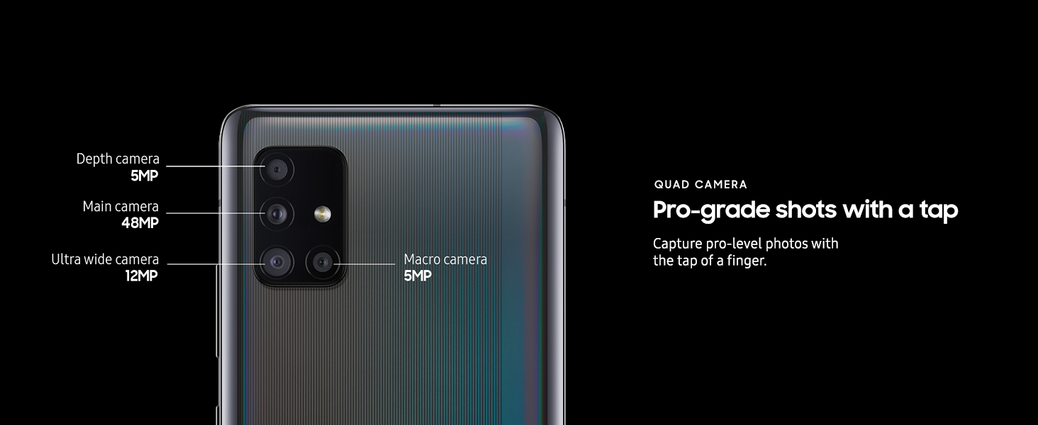Samsung Galaxy A51 5G 128+6GB 4500mAh 6.5" 48MP + 32MP 2G/3G/4G/5G LTE Android single SIM Smartphones Waterproof google Smart Phones
