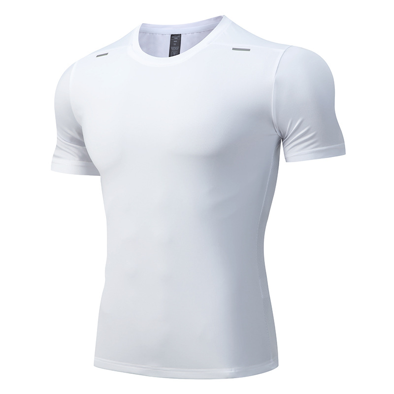 Men's Quick Dry Athletic T-Shirt, Breathable Moisture Wicking Short Sleeve Compression Top, Lightweight Stretch Workout Tee for Gym Running Training, 5 Colors & Multiple Sizes Available