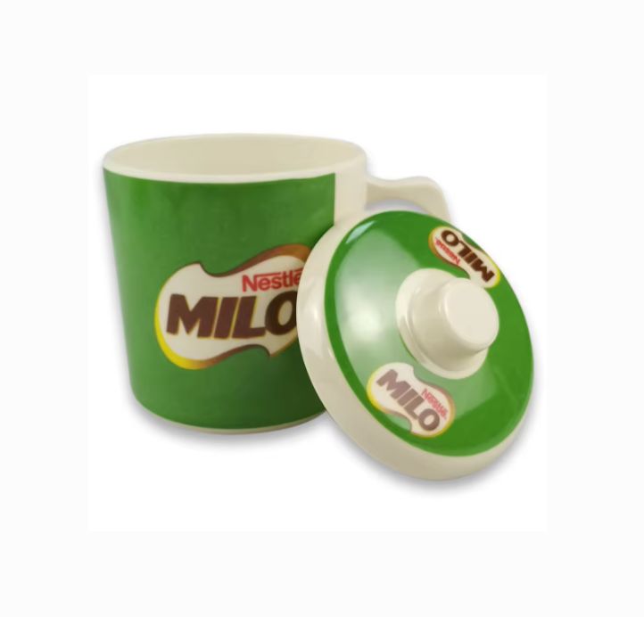 1 Piece GR High-quality Melamine Tableware Nestle Milo Print Design Luxury Tea, Coffee Cup With Lid