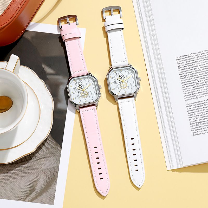 JS052 Men's and Women's Fashion Square Sports Watch Waterproof Quartz Watch