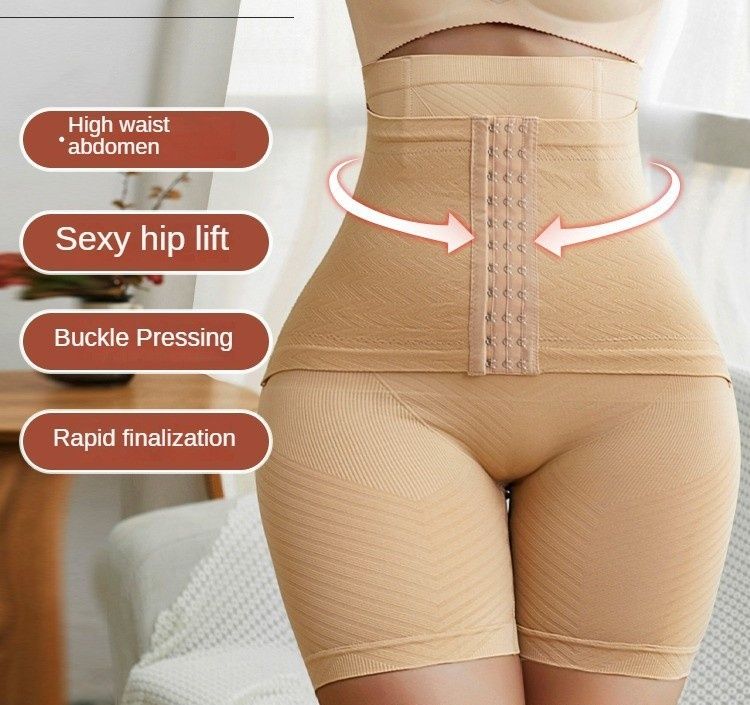 New Reinforced Version High Waist Butt Lift Boyshort Panties Powerful Abdomen Compression Waist Trimmer Breathable All Season Women Shaping Under Shorts