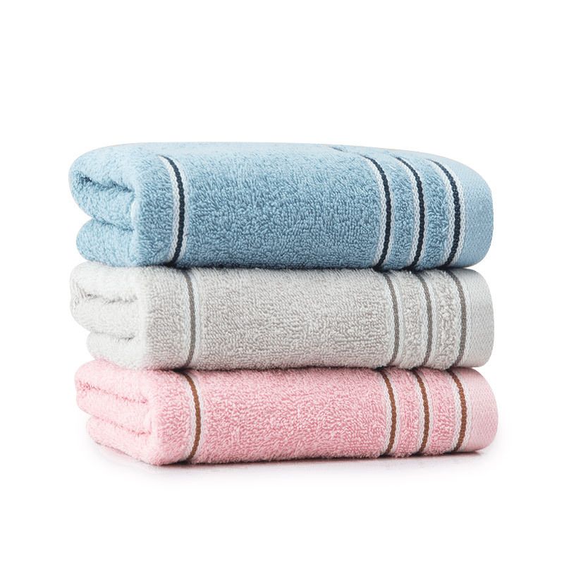 7377 Cotton Bath Towels, Plain Soft & Absorbent Bathroom Towels with Embroidery Logo