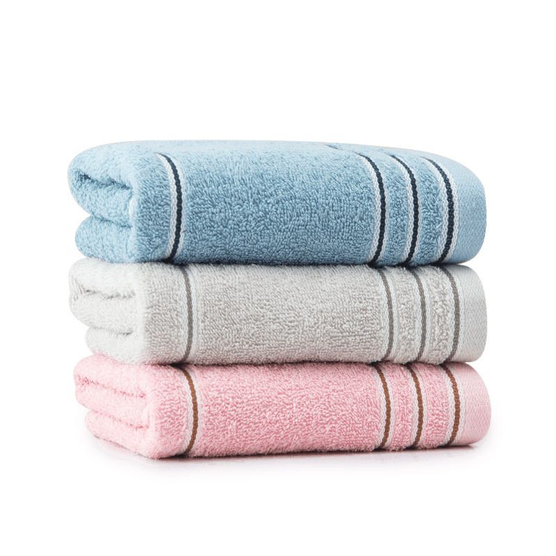 7377 Cotton Bath Towels, Plain Soft & Absorbent Bathroom Towels with Embroidery Logo