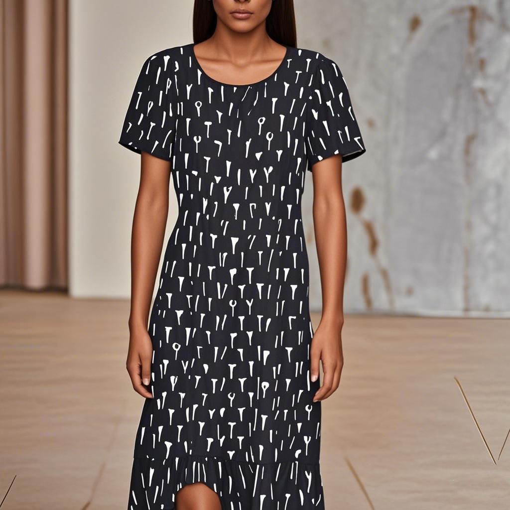 92% Silk Women Dress-Custom Digital Printing Women Dress
