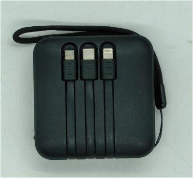 Portable Mini Charger Power Bank with 3 in 1 Detachable Cable
