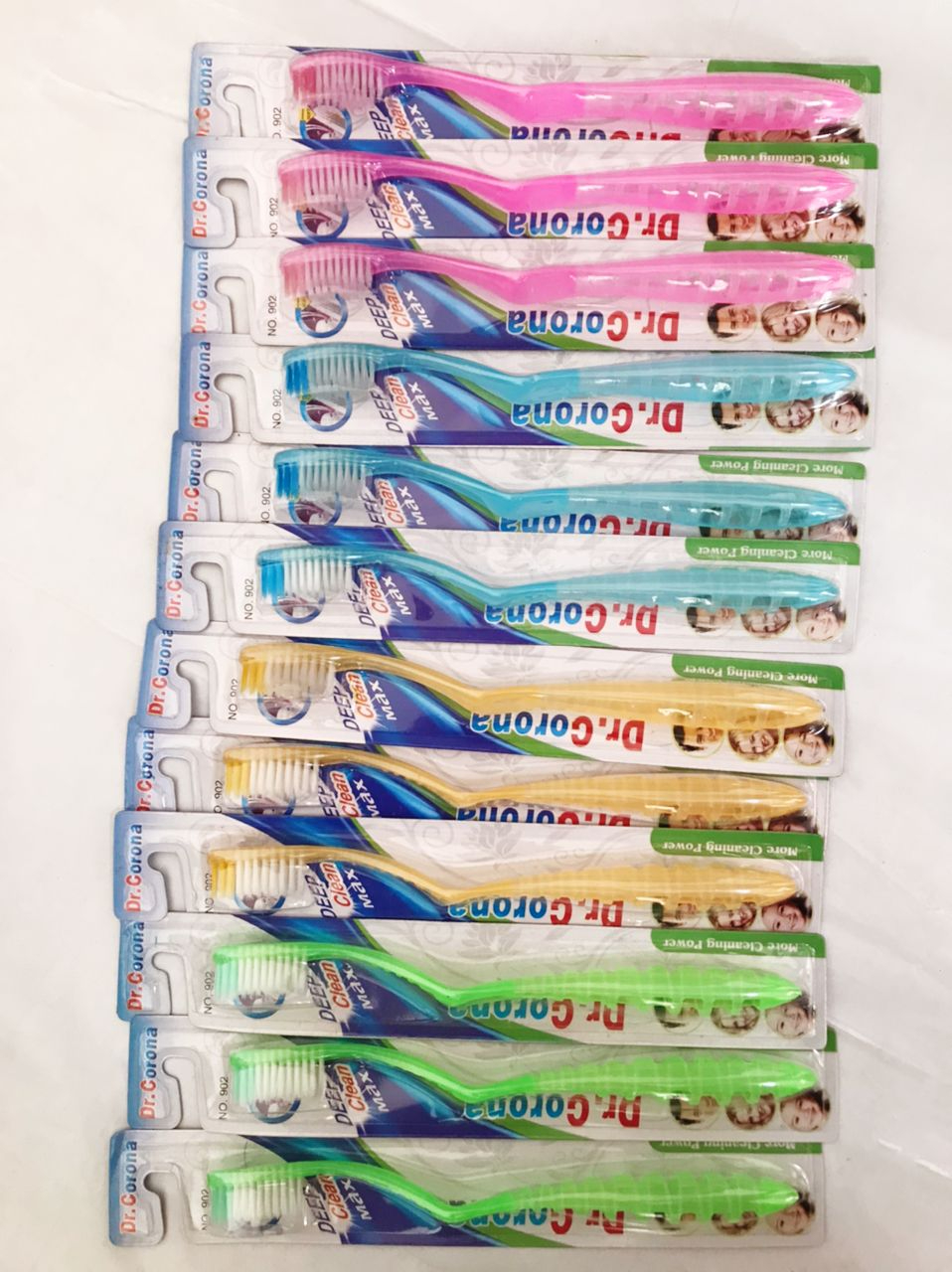 12PCS Multi-Color Toothbrush - Extra Clean