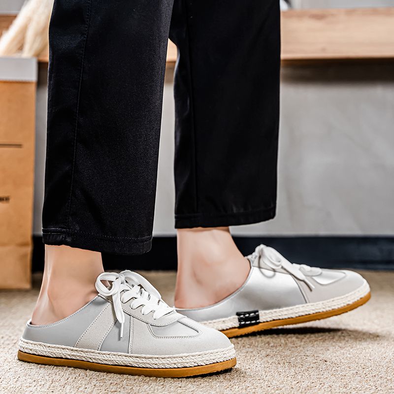 Youth Men Breathable Leather Shoes Man Fashion Casual Flats Loafers Male Leisure Daily Slip On Footwears For Black